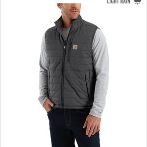 Mens Carhartt Rain Defender insulated vest. Size Large